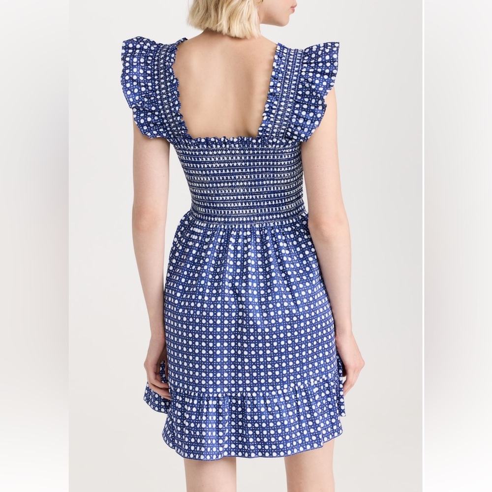 Hill House Blue and White Mini Dress - Picture 2 of 6